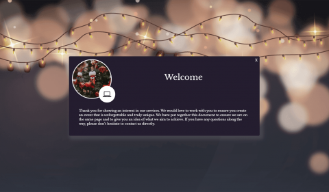 Holiday Event Proposal Builder